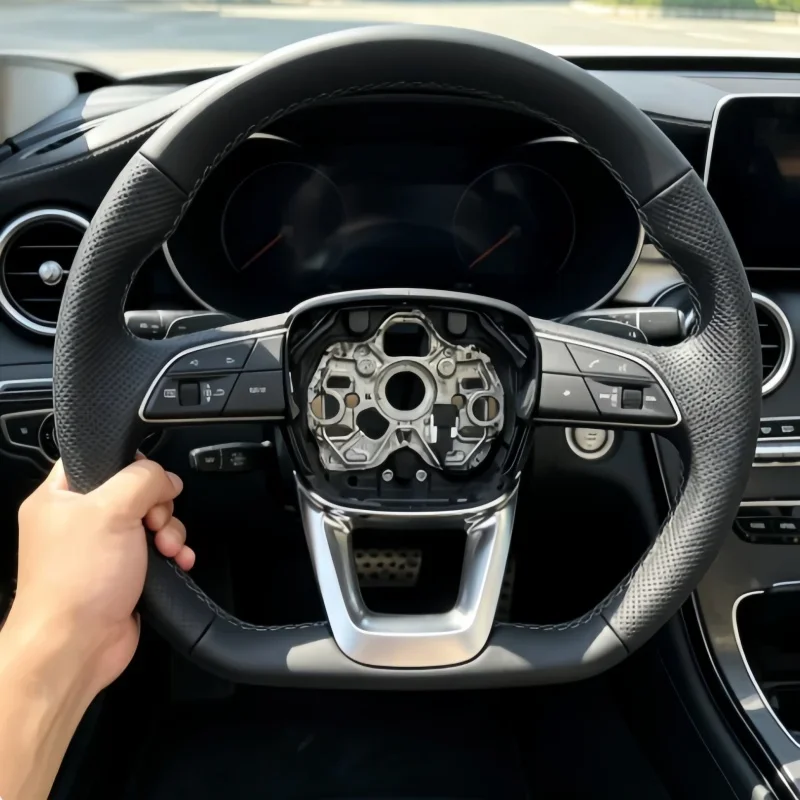 

Customized Microfiber Leather Car Steering Wheel A5 A6 A7 A8 S3 S5 S6 S7 SQ3 RS5 B8 B9 TT Accessories Steering Wheel For Audi A4
