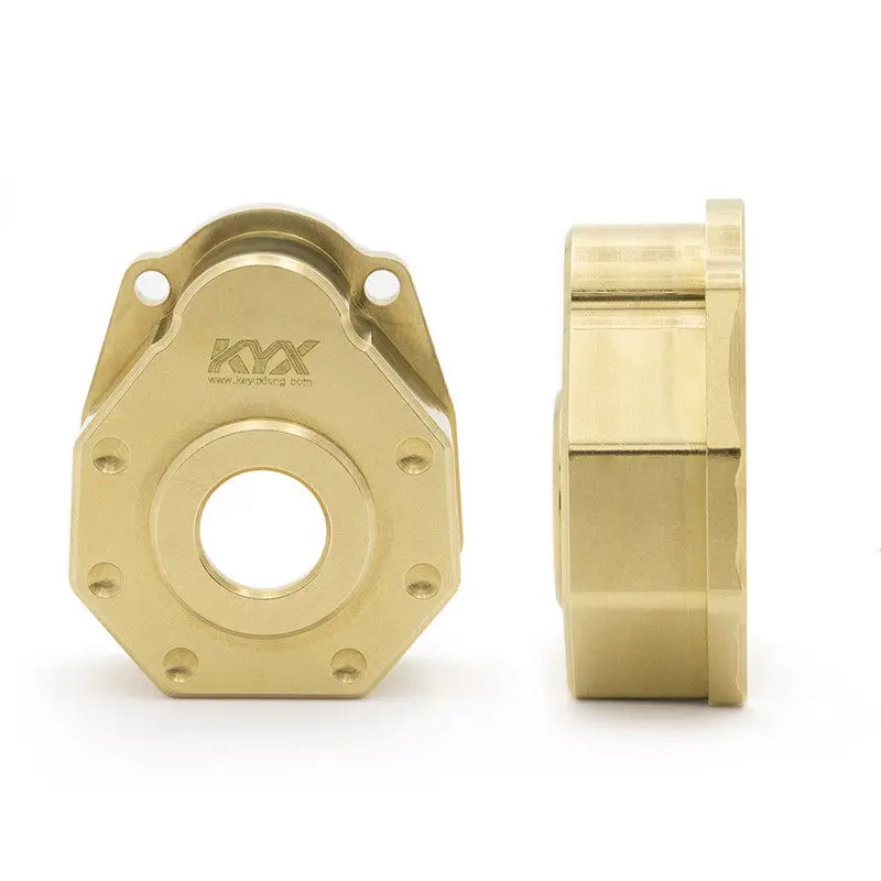 

KYX simulation climbing car TRX6 TRX-4 axle cover copper counterweight and high door bridge outer cover pair