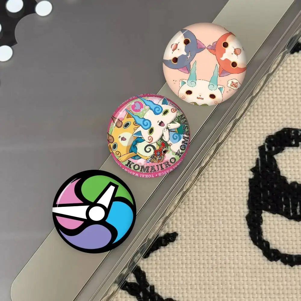 Game Anime Yo kai W-Watch Komasan  Anime Brooches Cute Cartoon Badge Jacket Jeans Lapel Pin Gift Accessorie