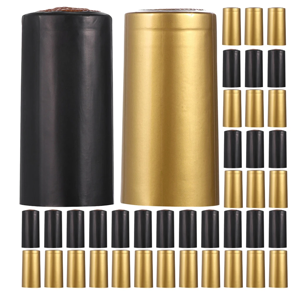 

400pcs Bottle Caps Shrink Wraps PVC Heat Heat Shrink Closures Seals for Bottles Precise Fit Sturdy Material High Resistance