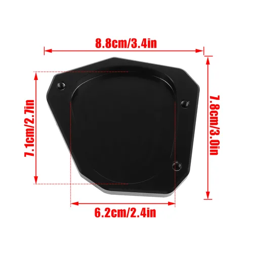 Imagen 2 del producto Para KAWASAKI KLR650 S Adventure ABS 2022-2023 KLR 650 2009-2018 soporte lateral extensión ampliadora placa de soporte Pad