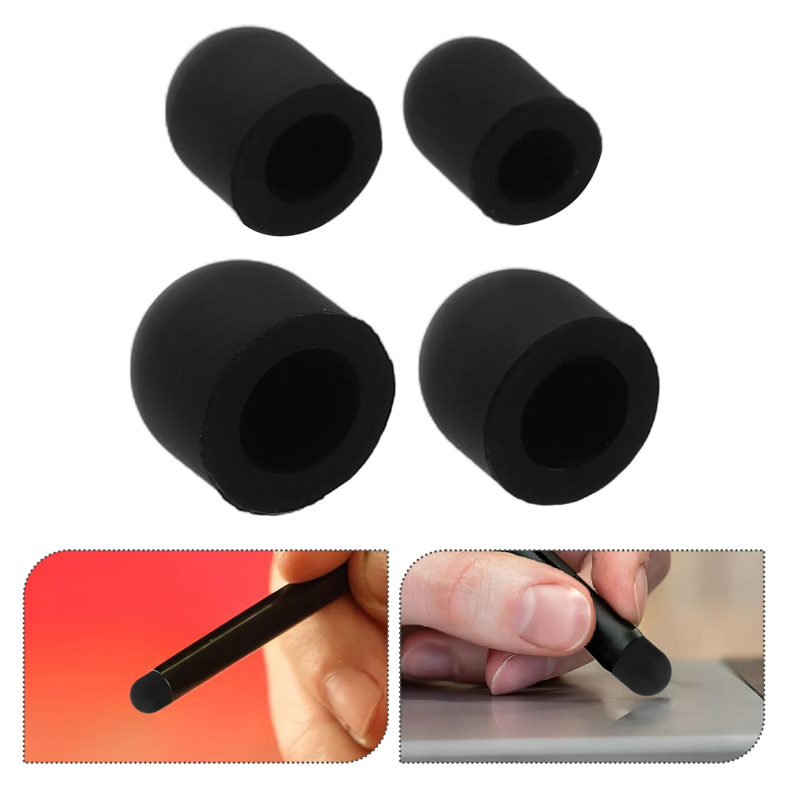 60 قطعة قلم ستايلس من السيليكون نصائح استبدال المناقير عالية الدقة لا خدش لشاشة اللمس بالسعة الهاتف المحمول اللوحي القلم