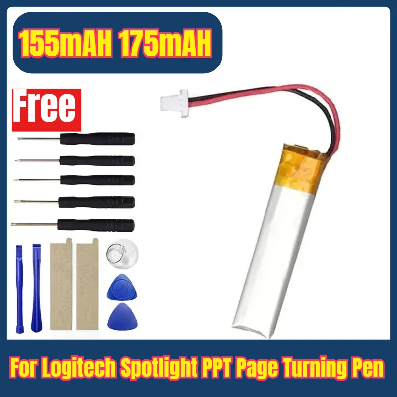 

Brand-New Replacement Battery for Logitech Spotlight PPT Page Turning Pen Li-Po Bateria