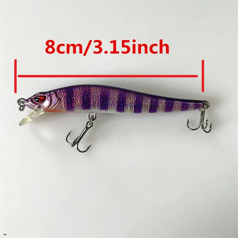 8120 8cm5.2g1PS LURETV ARK J110SP تحوم مينو رسم الطعم Jerkbait إغراء طويل رمي الطعم الثابت باس البحر