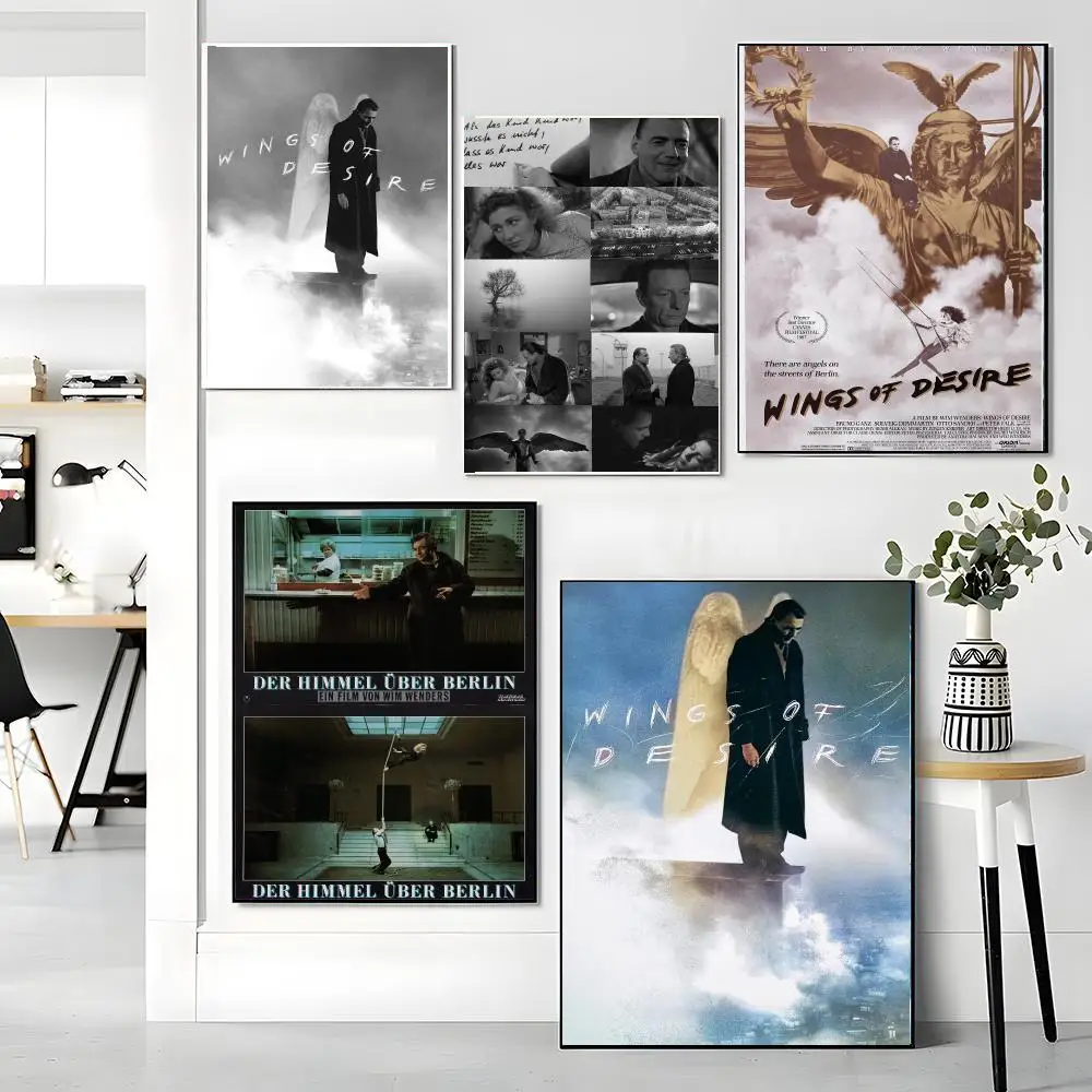 classic movie W-Wings of Desire-E Painting Calligraphy Artwork for Living Room Bedroom Office Home Decor
