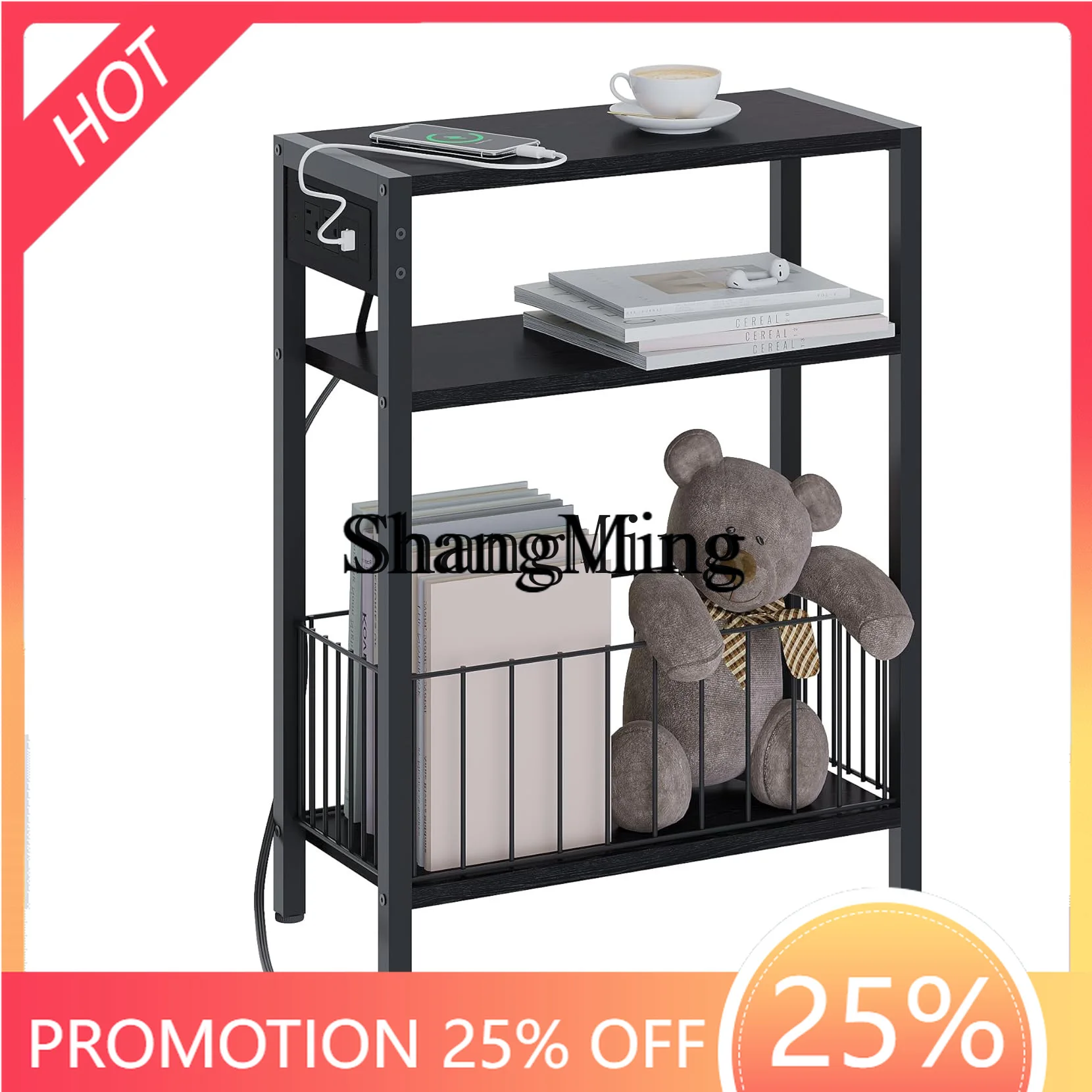 

ZYY Fashion and Exquisite sofa edge few modern simple with storage basket living room movable sofa edge