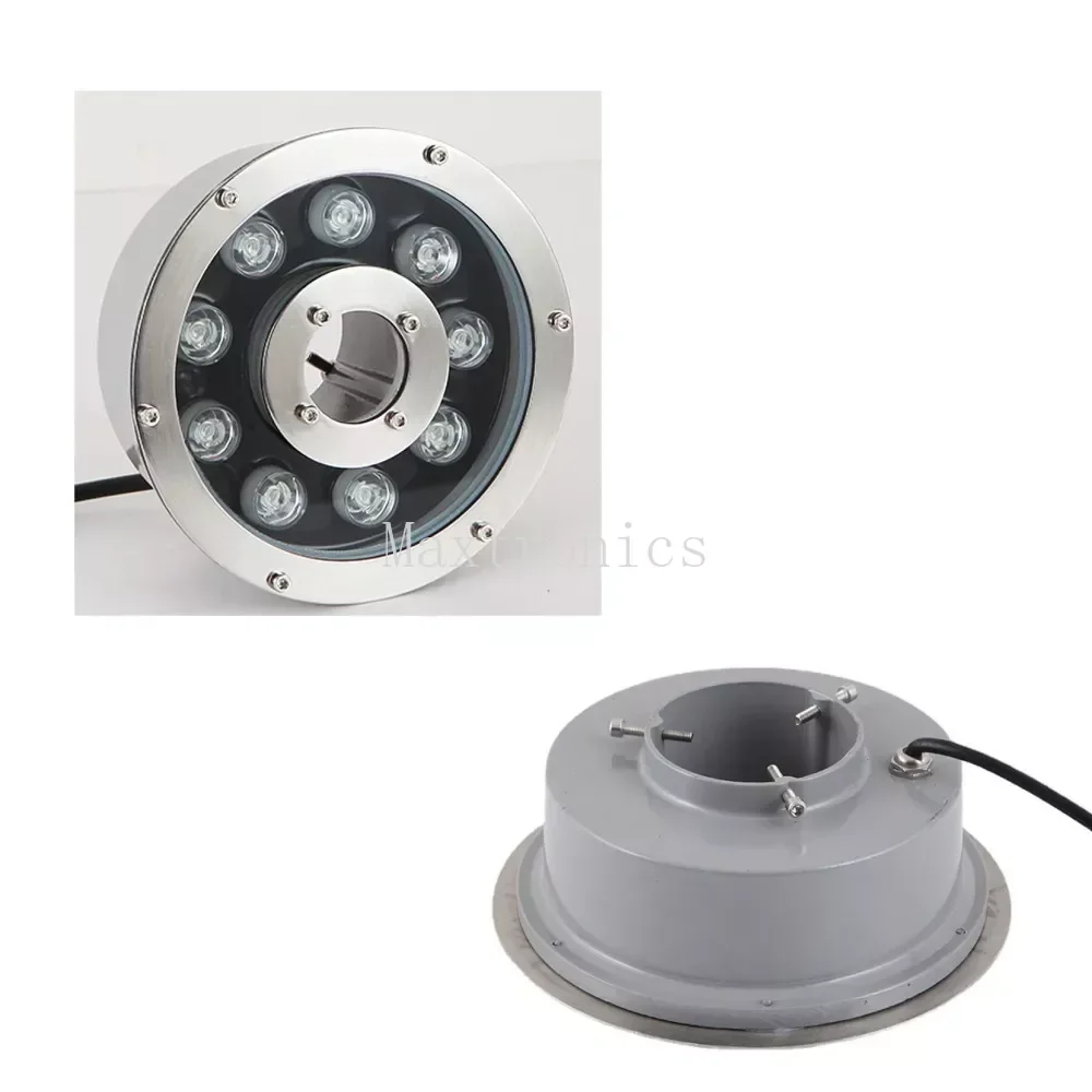 Imagem -05 - Led Fountain Pool Light Ip68 à Prova Dágua Controle Remoto Lâmpada Subaquática Piscina Paisagem Colorido Rgb 12v 24v