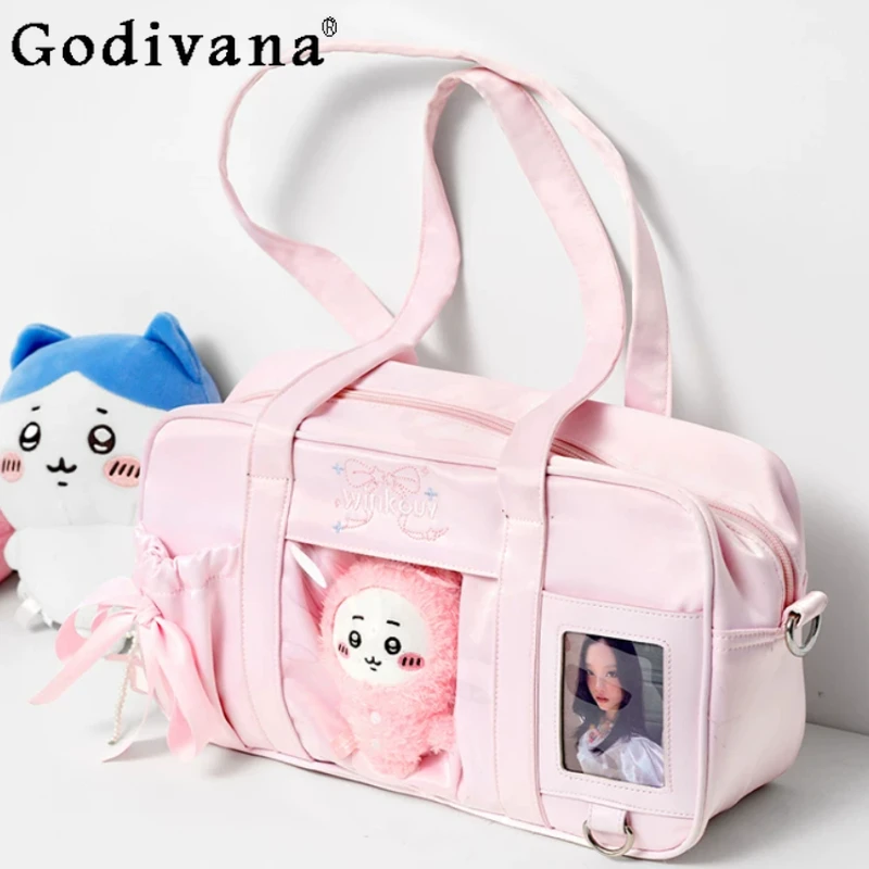

Japanese Original Concert Lolita Pain Bag Fan JK Uniform Small Capacity Cute 10cm Doll Bag Casual Commuting Crossbody Bags