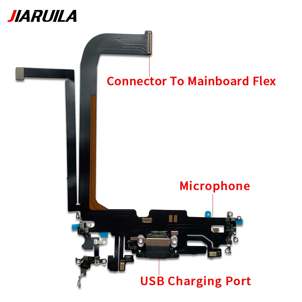 Conector Micro USB para IPhone 13 Pro Max/13 mini, puerto de carga, Cable flexible, placa de micrófono