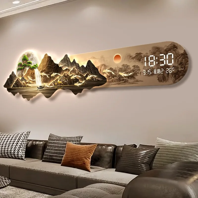 

Luxury Large Wall Clocks Art Mural Interior Modern Bedrooms Aesthetic Wall Watch Creative Horloge Living Room Decoration