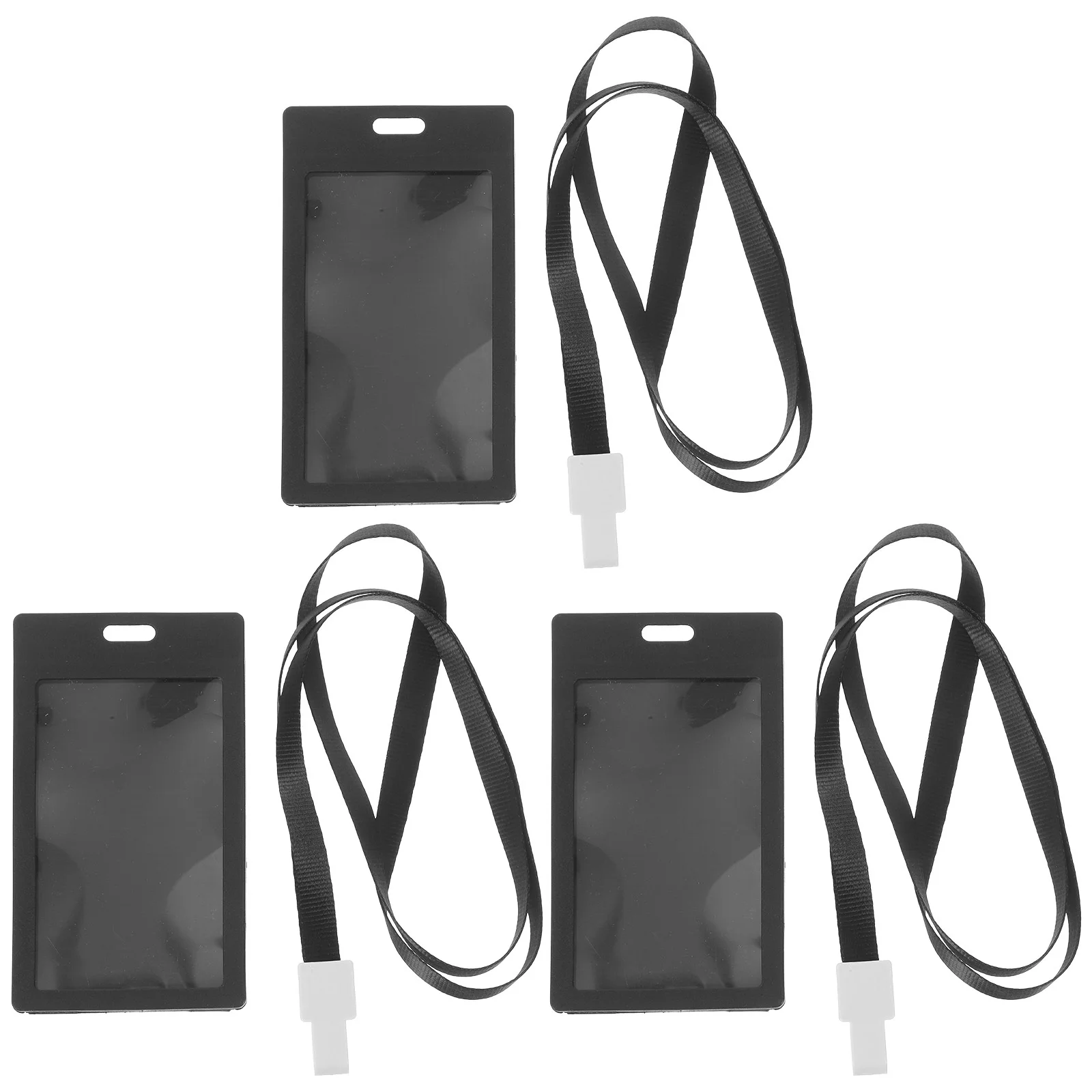 BUTIFULSIC 3 مجموعات حامل شارة شفافة مع الحبل لبطاقة الهوية غطاء اسم كروز لعبة البوليستر حامل كليب #4