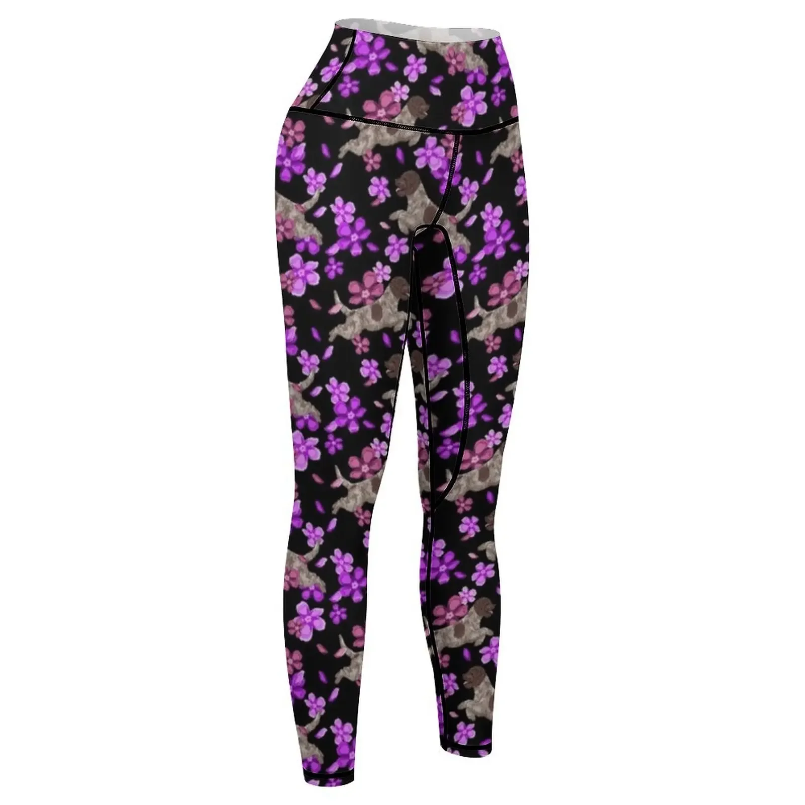 Lagotto Romagnolo Flowers Multi Leggings Ropa fitness Pantalones de mujer Ropa de ejercicio para mujer Leggings