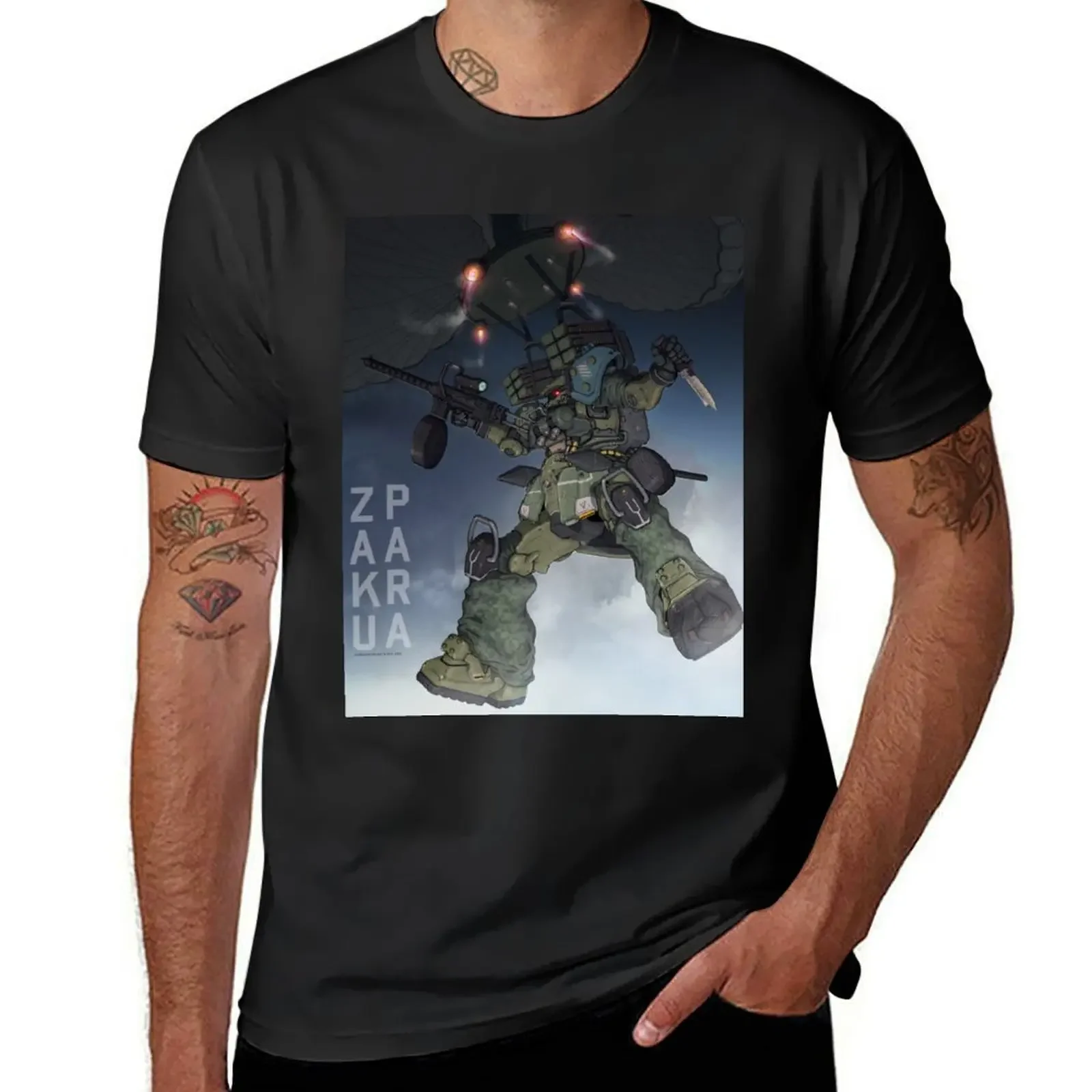 Zaku Para T-Shirt oversized t shirt tees summer top shirts graphic Men's t-shirt