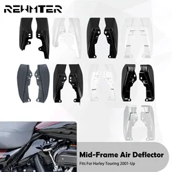 Motorcycle Air Deflector Mid-Frame Heat Shield Trim Cover For Harley Touring Electra Street Glide Road King FLTRX 2001-23 24-Up