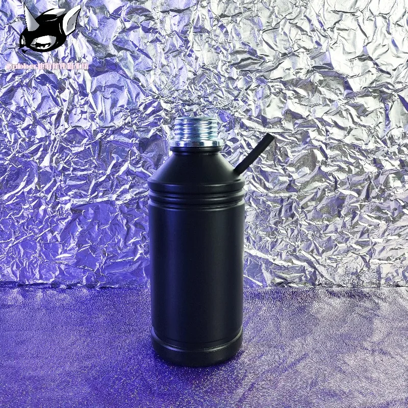 Gas mask negative pressure bottle breathing control black suffocation bottle suffocation game gas mask accessories 1L bottle