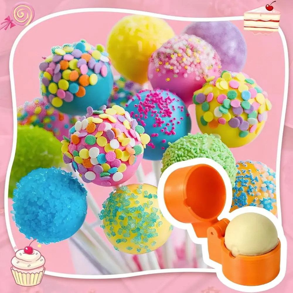 3D Printing Round Lollipop Mold Sphere Shapes Non-Stick Sphere Making Tool Heart-shaped Molds Pressing 3D Cake Pop Mold - view 3
