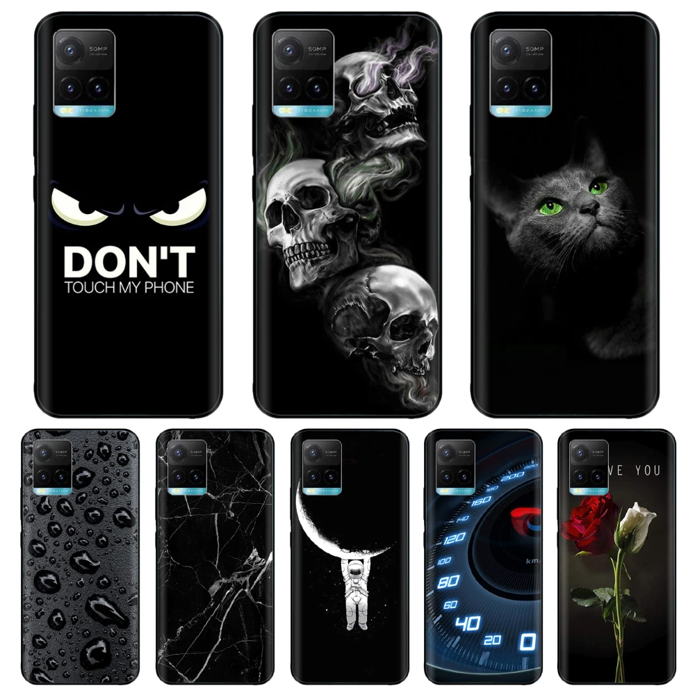 For Vivo Y21 2021 Case For Vivo Y33S Case Silicone Phone Back Cover For vivo Y21S Y33S Case Y 21 black bumper vivoy21 tpu cases