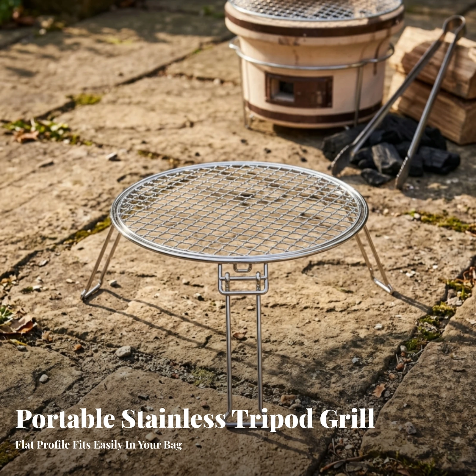 折りたたみ式バーベキューグリル、脚付き屋外グリルラック、キャ - Campfire Cooking のレビューと価格