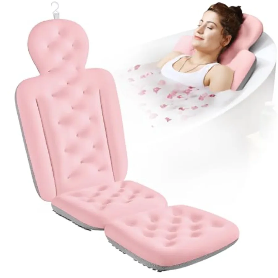 

Full Body Bath Pillow for Bathtub Thick Bathtub Cushion Luury Tub Pillow for Bath for Headrest Neck and Back Support