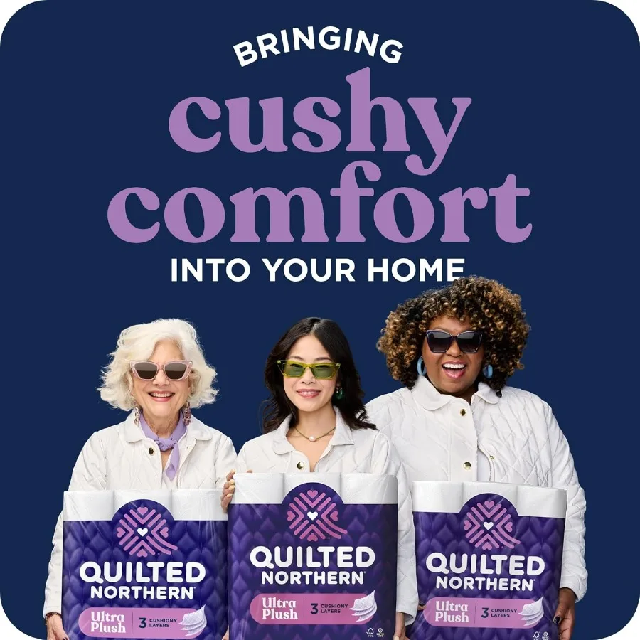 超極厚トイレットペーパー 6メガロール（通常ロール24本相当）3倍の厚さで優れた快適さと吸収性 3プライS