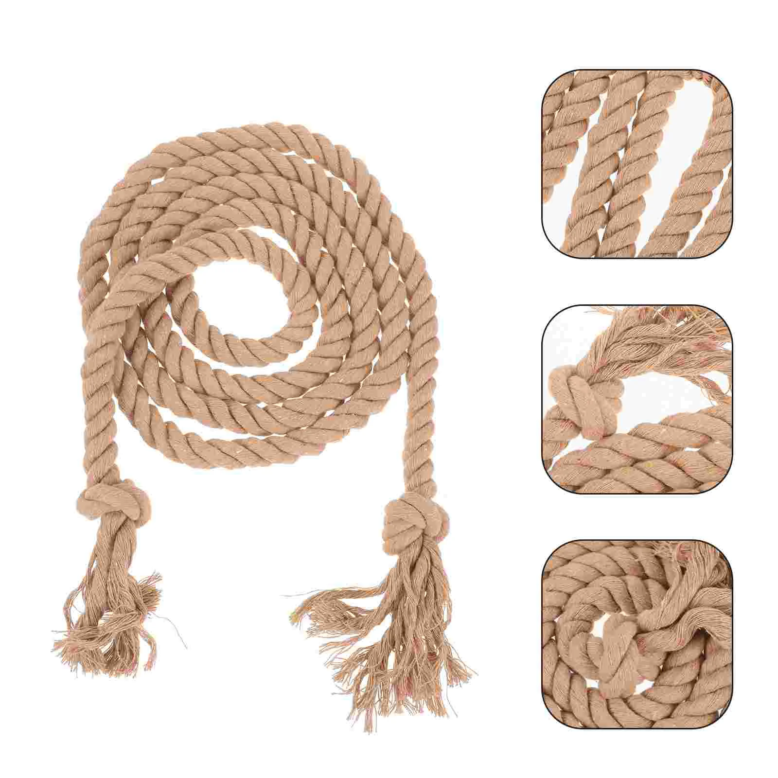 Gothic Braided Rope Belt Waist Robe Belts for Costume Accessories Pastor Pants Accessory Long