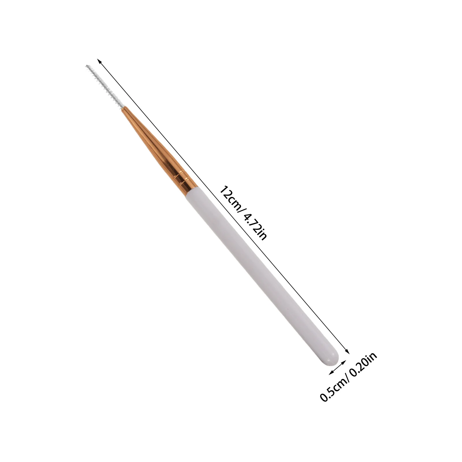 6 pçs dupla finalidade cílios e sobrancelha escova ultra fina espiral cabeça reutilizável rímel varinha maquiagem precisa sobrancelha aplicador chicote