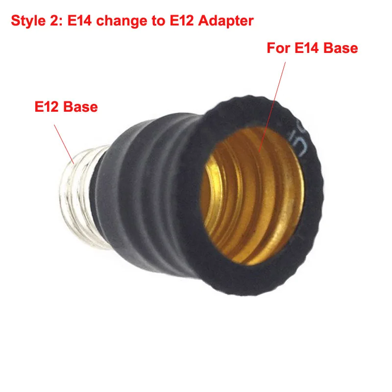 1PCS E12 To E14 or E14 To E12 Bulb Lamp Holder Adapter Socket Converter Light Base Led Candelabra Lamp Holder Converter