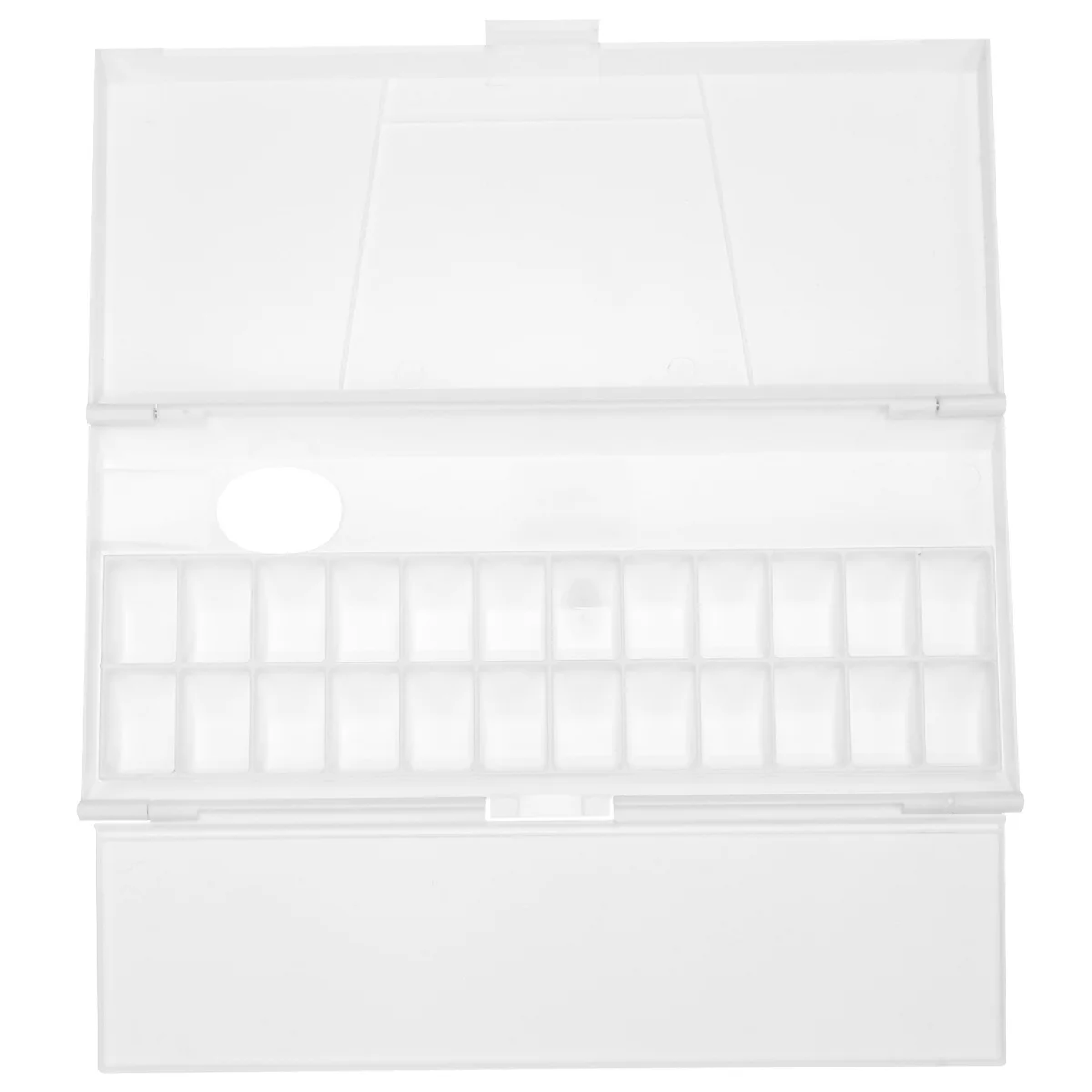 Scatola per miscelare acquerelli con coperchio Organizzatore di vernice artistica pieghevole di grande capacità per acrilici e acquerelli Conservazione portatile dei colori