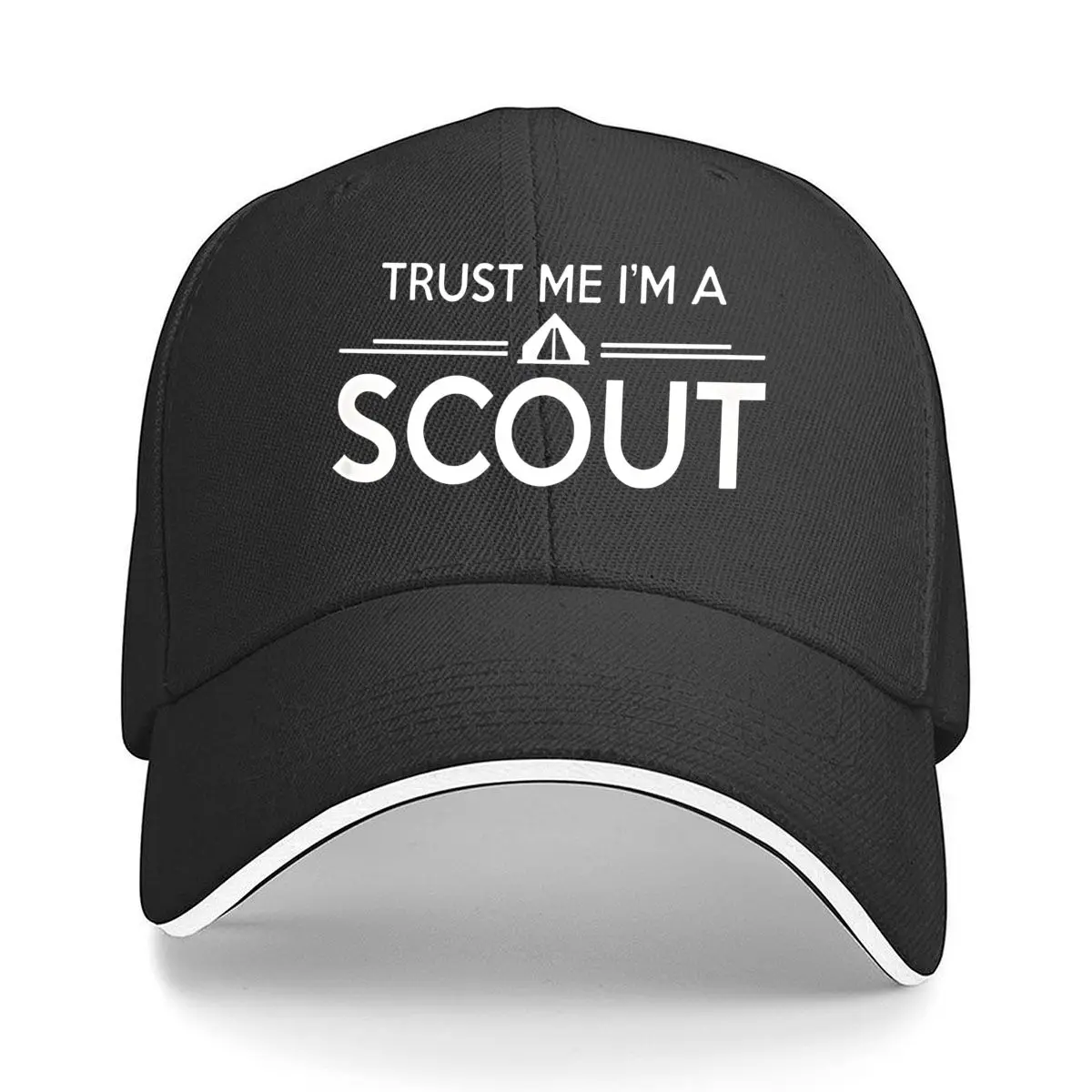 Trust Me Im A Scout Camping Motto Sandwich Baseball Cap Outdoor