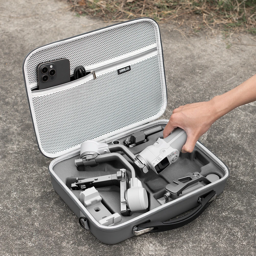 ل DJI RS4 حقيبة حمل صغيرة PU حقيبة كتفية للسفر مقاومة للصدمات المحمولة تخزين حقيبة كتف مثبت يدوي الملحقات
