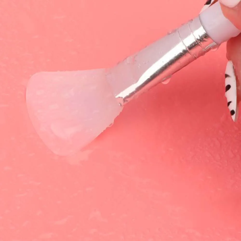 Ferramenta cosmética reutilizável casa salão de beleza ferramentas de cuidados com a pele máscara de silicone escova de maquiagem escova de mistura de lama facial