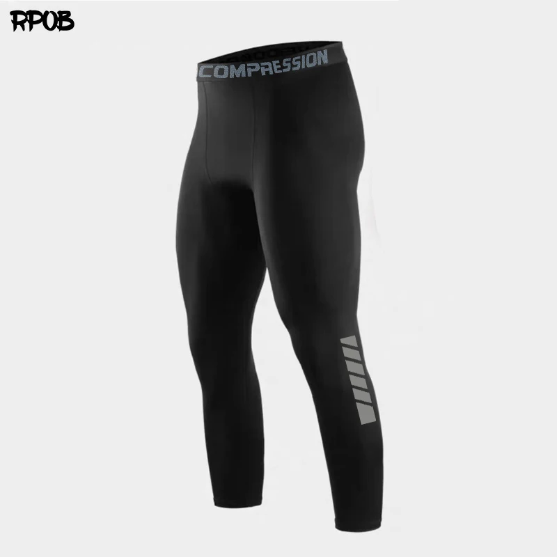 Men's Fitness Pants Sporty Tight Training Trousers Quick Dry High Elasticity Basketball Compression Running Pants Autumn Winter