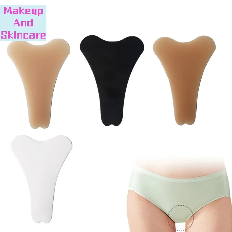 「Reusable Traceless Invisible Adhesive Silicone Camel Toe Concealer Women Leggings Swimwear Activewear Waterproof Cover Pad」