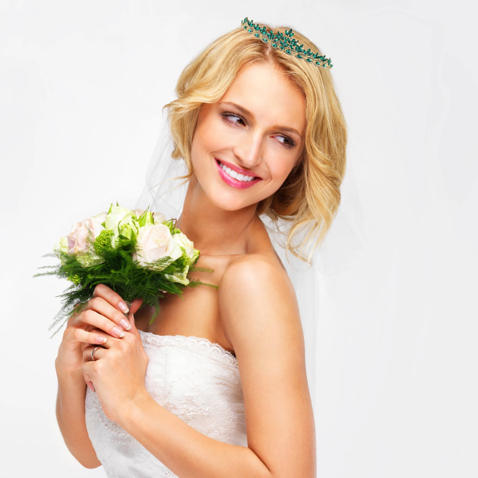 

Crystal Crown Headband Rhinestone Bridal Headdress Wedding Hair Accessories Shiny Party Headpiece For Bride Women