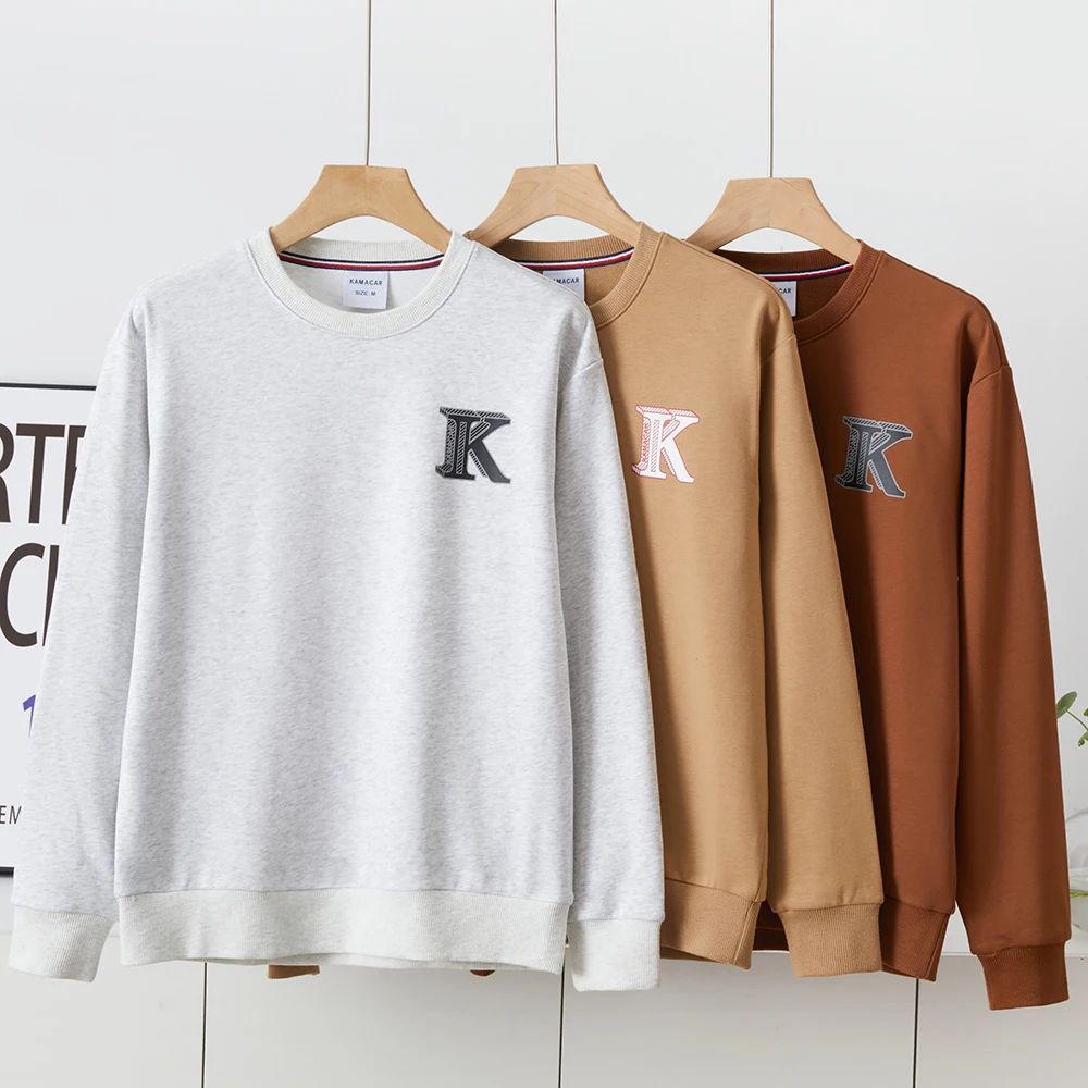 

2025 Classic Crew Neck Sweatshirt Men's Spring Fashion pullover Long Sleeve Sport Coats Casual Jacket Autumn Male Clothing