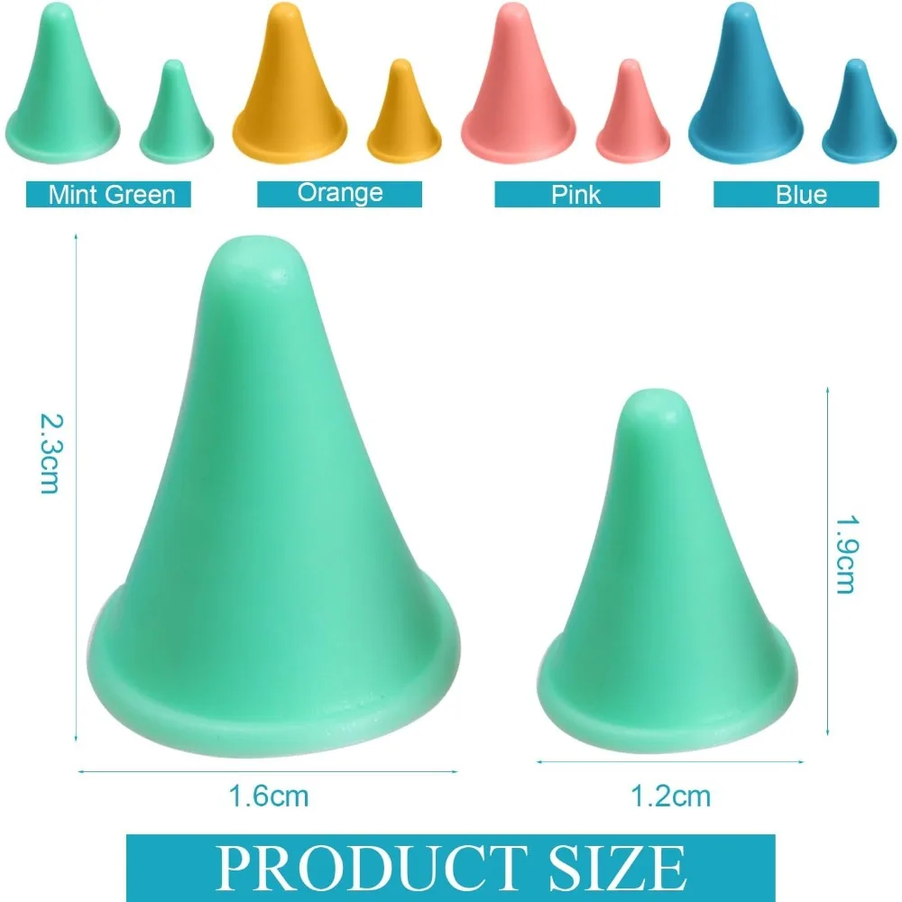 

28 Pcs Knitting Needle Stoppers Colorful Knitting Needles Point Protectors 2 Sizes Needle Tip Stoppers Knit Needle Tip Covers