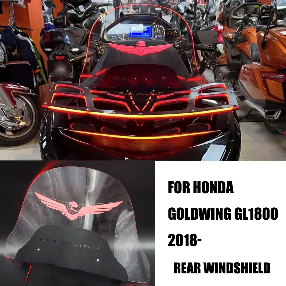 

Motorcycle Rear Windshield Deflector For Honda Goldwing 1800 GL1800 2018-2024 Motorcycle Rear Spoiler GoldWing1800 Accessories