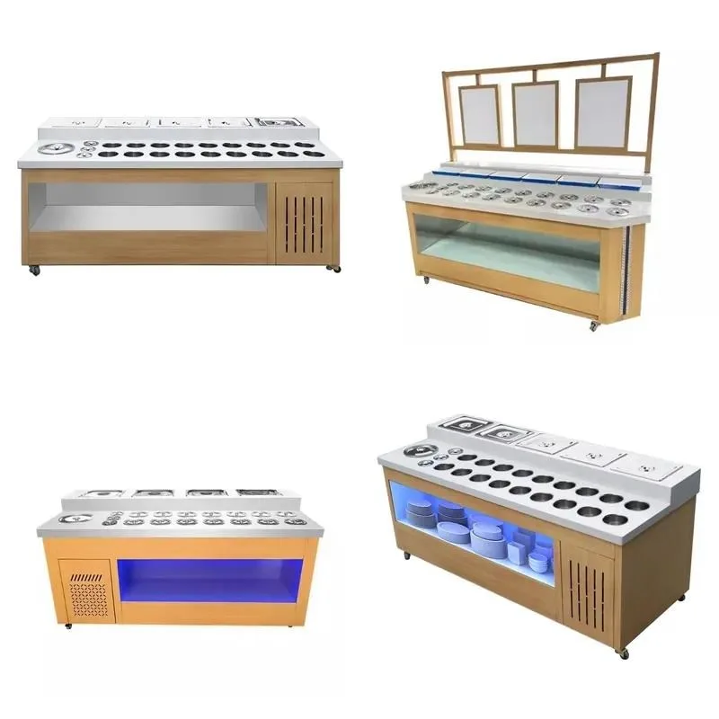 Factory direct multi-functional hot pot barbecue buffet table