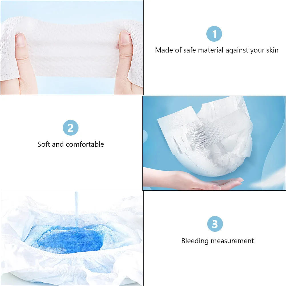 3Pcs Disposable Maternity Pads for Postpartum Lochia Protection Breathable Skin-Friendly High Absorbency Sanitary Napkins