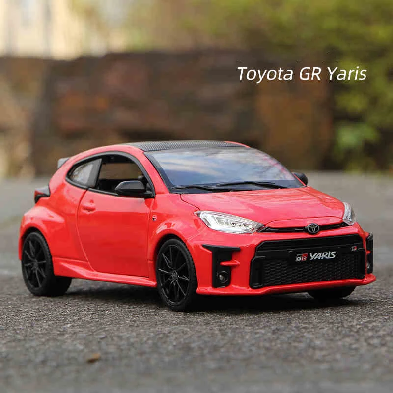 

Maisto 1:24 Toyota GR Yaris, легкосплавный автомобиль, литье под давлением и игрушечный транспорт, модель автомобиля, миниатюрная масштабная модель автомобиля для детей