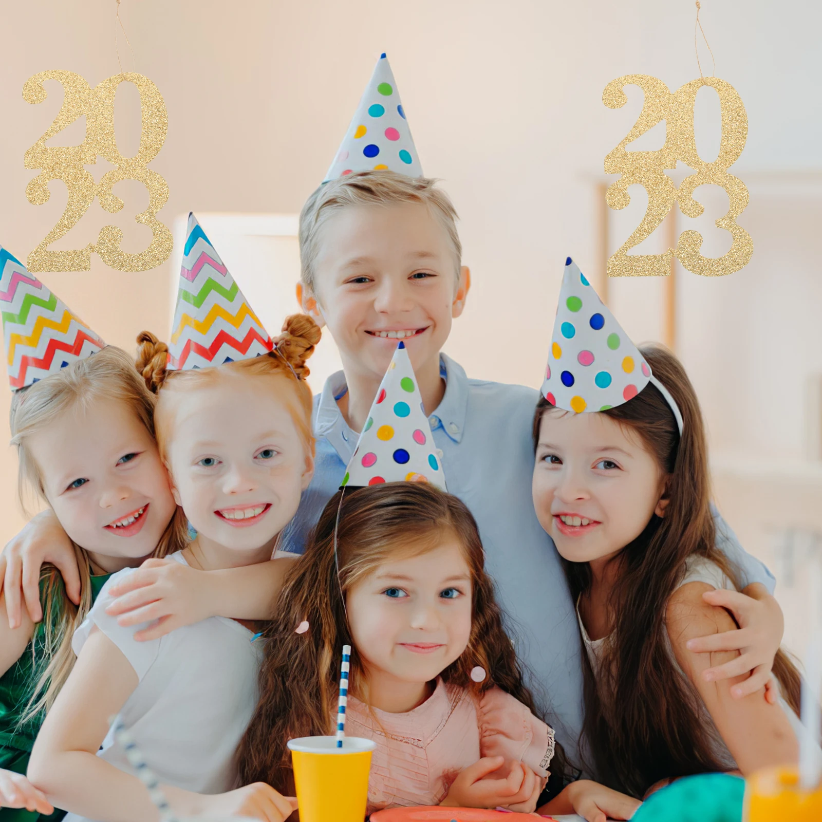 

24 pcs Glitter Tags for Party 2023 Congrats Graduation Decorations Vase Table Centerpieces Gifts New Year Supplies
