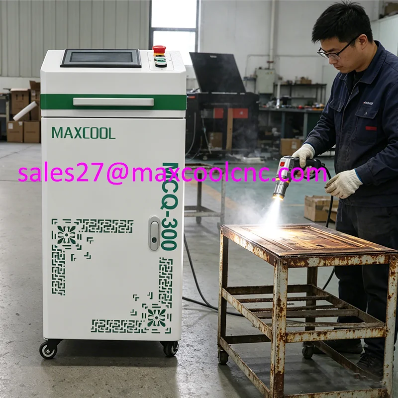 

MAXCOOL Standard Style 300W 500W 1000W Rust Removal Paint Laser Cleaning Machine Manufacturer Sells Pulse for Laser Rust Removal