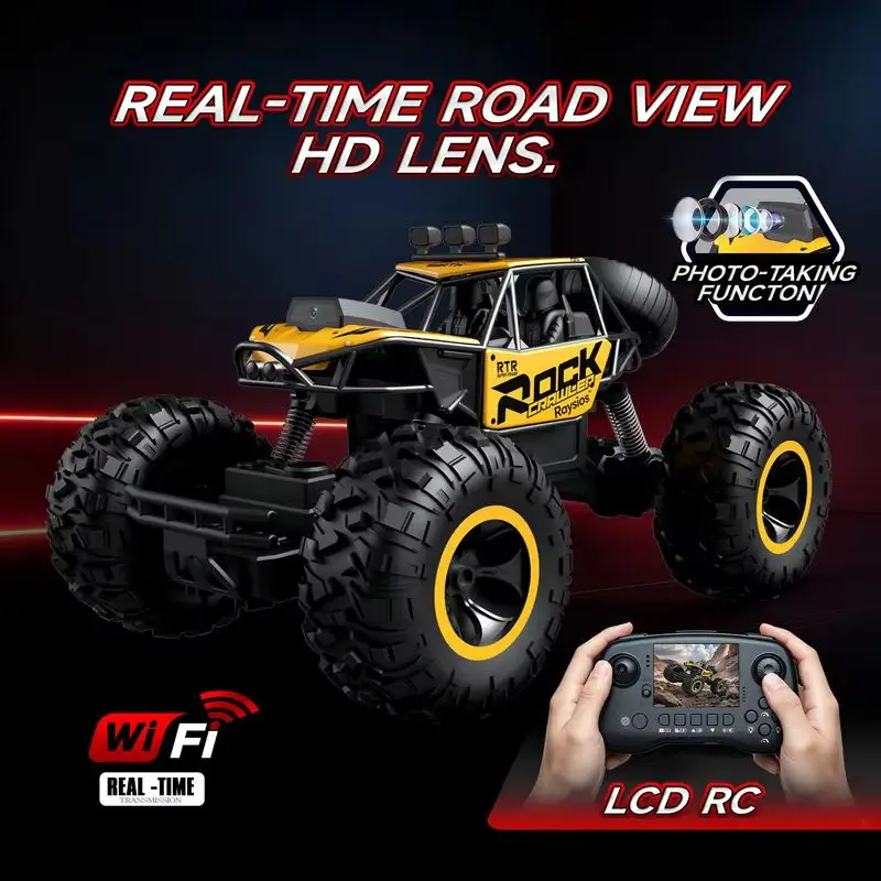 【In Stock】New Product With Screen Visual Remote Control Four-Wheel Drive Off-Road Vehicle 2.8 Screen Camera Car Model Toy