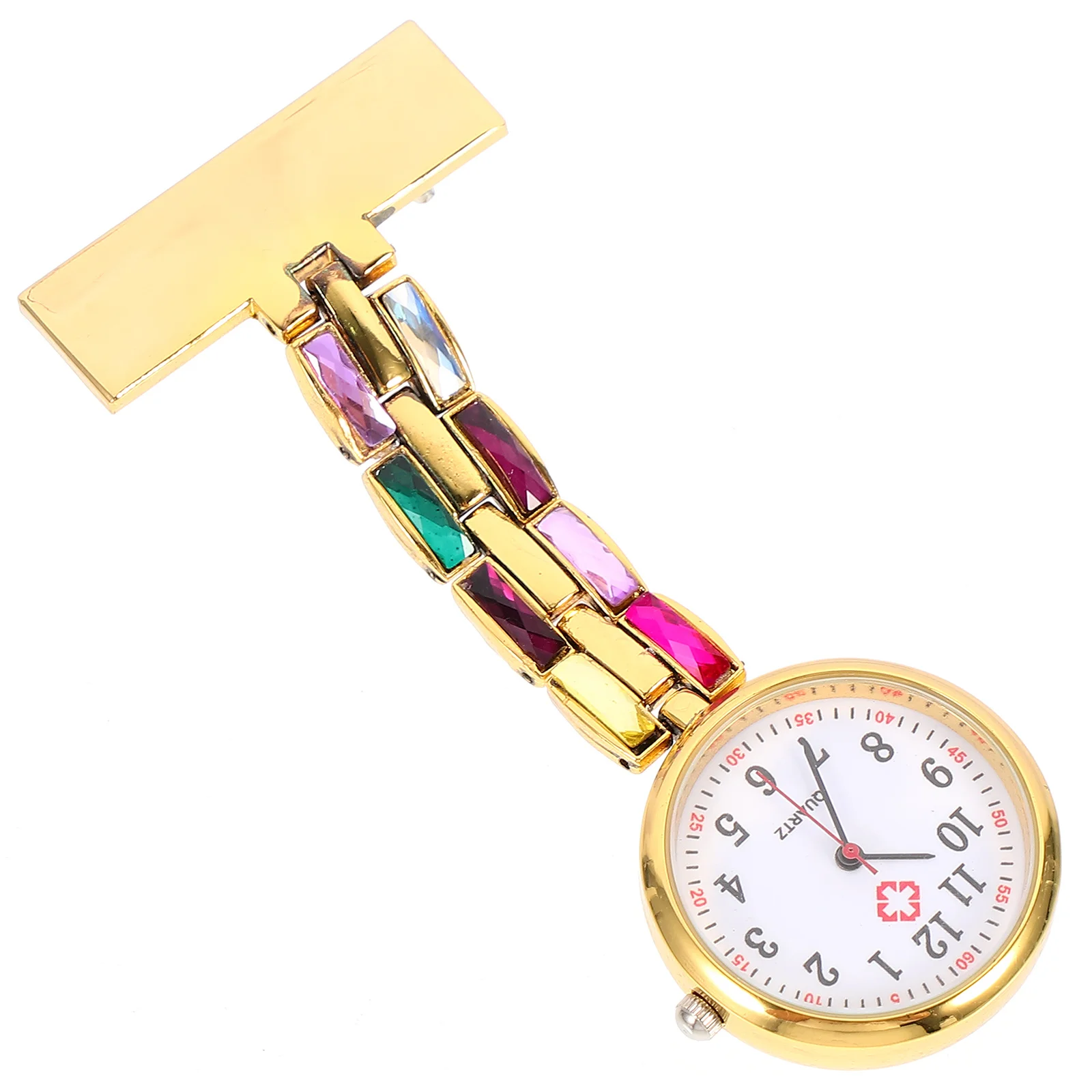 ساعة جيب للممرضات خفيفة الوزن معلقة للرضاعة للنساء والطلاب ساعة على الصدر مصنوعة من خليط معدني عملي #4