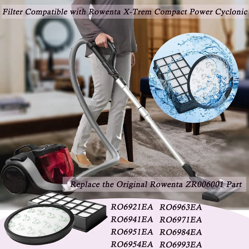 Pre Filter Vacuum Cleaner Pre Filter For Rowenta X-Trem Power Cyclonic RO6984EA RO6941EA RO6963EA RO6921EA RO6971EA RO6993EA