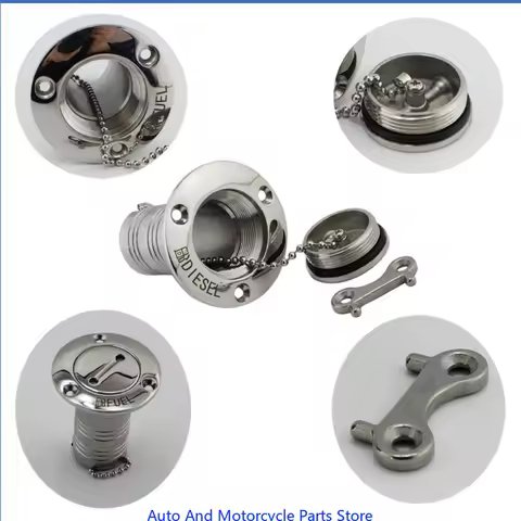 High Mirror Polish Stainless Steel Deck Filler Caps Gas Diesels Fuel Waste Water Marine Boats Yacht Deck Filler