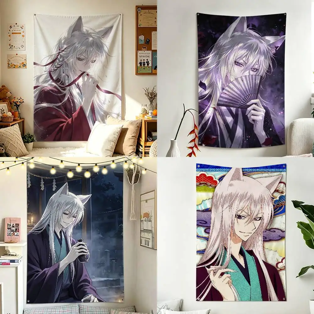 T-Tomoe K-Kamisama Kiss Home Decor Vertical Flags Indoor Outdoor Hanging Decor for Bedroom Living Room Wall Decoration
