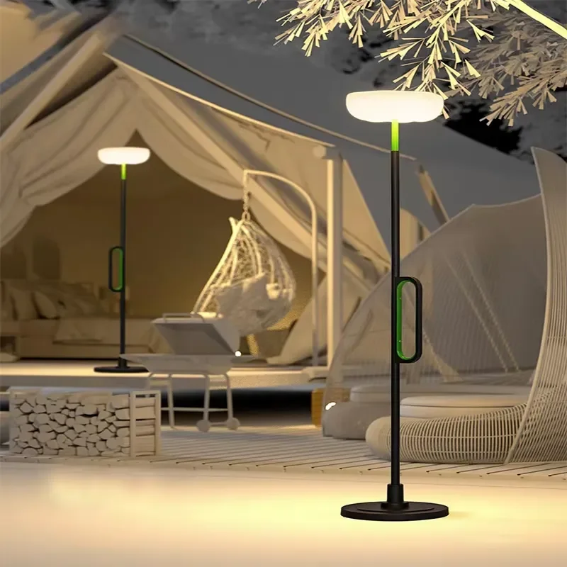 Nordic Style USB Rechargeable LED Camping Light Bar Portable Battery Powered Floor Lamp Modern Home Decoration Ambient