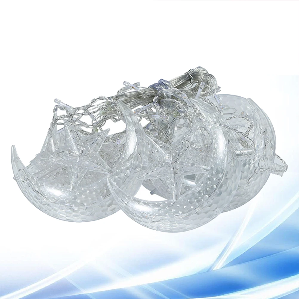 

138Led 2.5M Star Moon Light String Operated Warm Saving Decorative Holiday Party Wedding Home Garden