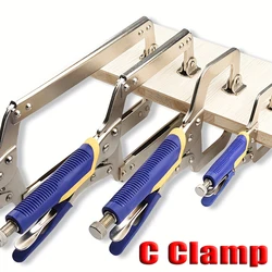 C Clamp Weld Clip Fix Plier Locator Woodwork Fix Plier Pincer Tong Tenon Grip Locking Plier Woodworking Clamps Clips Face Clamp